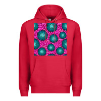 Cardinal floral pink leopard seamless pattern Premium Hoodie - BundleAndBundleShop
