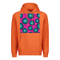 Carrot floral pink leopard seamless pattern Premium Hoodie - BundleAndBundleShop