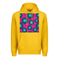 Lemon floral pink leopard seamless pattern Premium Hoodie - BundleAndBundleShop