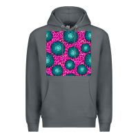 Rock floral pink leopard seamless pattern Premium Hoodie - BundleAndBundleShop