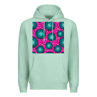 Seafoam floral pink leopard seamless pattern Premium Hoodie - BundleAndBundleShop