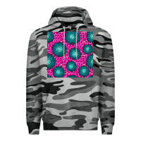 Slate Camo floral pink leopard seamless pattern Premium Hoodie - BundleAndBundleShop