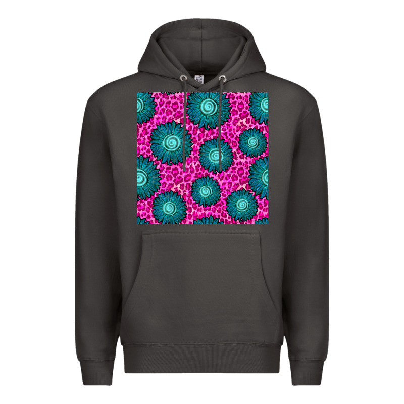 Floral Pink Leopard Seamless Pattern Premium Hoodie by BundleAndBundleShop | Teevron