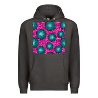Smoke floral pink leopard seamless pattern Premium Hoodie - BundleAndBundleShop