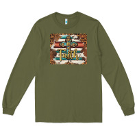 Army Green faith cross mousepad Long Sleeve Tee - BarkalooDesign