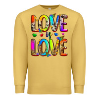 Antique Gold love is love Premium Sweatshirt - Zillion Design Studio