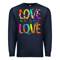 Navy love is love Premium Sweatshirt - Zillion Design Studio