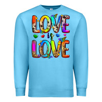 Ocean Blue love is love Premium Sweatshirt - Zillion Design Studio