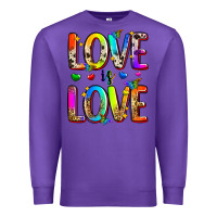 Purple love is love Premium Sweatshirt - Zillion Design Studio