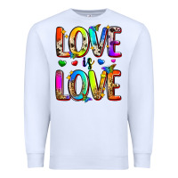 White love is love Premium Sweatshirt - Zillion Design Studio