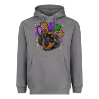 Storm mardi gras hat dachshund puppy Heavyweight Hoodie - RanaPortraitStore
