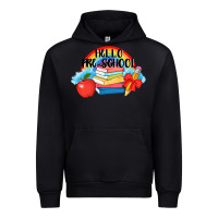 Black Hello Pre School Urban Hoodie - AdoDesignShop