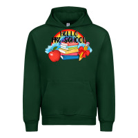 Forest Green Hello Pre School Urban Hoodie - AdoDesignShop