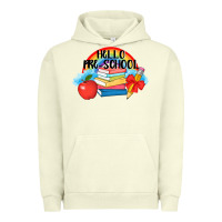 Pigment Pistachio Hello Pre School Urban Hoodie - AdoDesignShop
