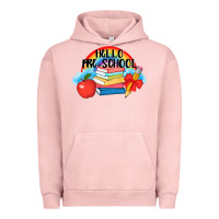 Pigment Salmon Hello Pre School Urban Hoodie - AdoDesignShop