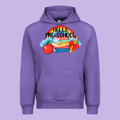 Hello Pre School Urban Hoodie Designed By Adodesignshop