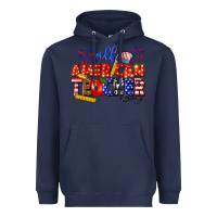 Navy all american teacher Heavyweight Hoodie - texasbilliewilder
