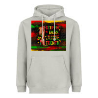 Moon Dust steppin into juneteenth Heavyweight Hoodie - Zillion Design Studio