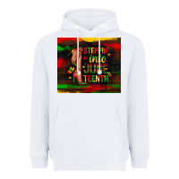 White steppin into juneteenth Heavyweight Hoodie - Zillion Design Studio