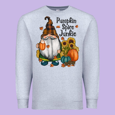Pumpkin Spice Junkie Premium Sweatshirt Designed By Ranaportraitstore