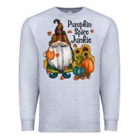 Heather Grey pumpkin spice junkie Premium Sweatshirt - RanaPortraitStore