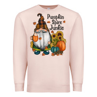 Pale Pink pumpkin spice junkie Premium Sweatshirt - RanaPortraitStore