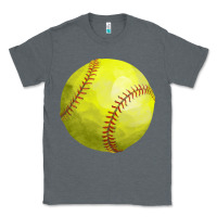 Charcoal Heather softball Classic Tee - FaDigitalArtStudio