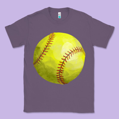 Softball Classic Tee Designed By Fadigitalartstudio