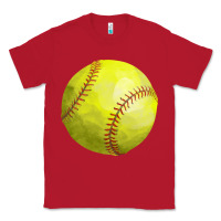 Red softball Classic Tee - FaDigitalArtStudio