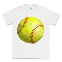 White softball Classic Tee - FaDigitalArtStudio