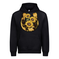 Black horseshoe sunflower camouflage Urban Hoodie - AdoDesignShop