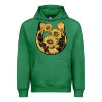 Emerald horseshoe sunflower camouflage Urban Hoodie - AdoDesignShop