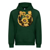 Forest Green horseshoe sunflower camouflage Urban Hoodie - AdoDesignShop