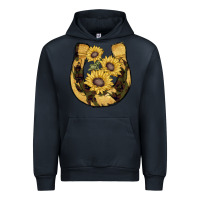 Navy horseshoe sunflower camouflage Urban Hoodie - AdoDesignShop