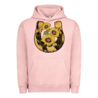 Pigment Salmon horseshoe sunflower camouflage Urban Hoodie - AdoDesignShop