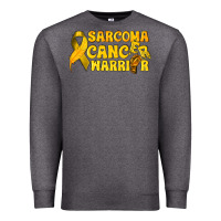 Charcoal Heather Sarcoma Cancer Warrior Premium Sweatshirt - texasbilliewilder