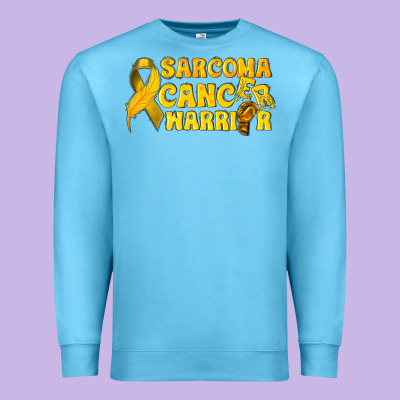 Sarcoma Cancer Warrior Premium Sweatshirt Designed By Texasbilliewilder