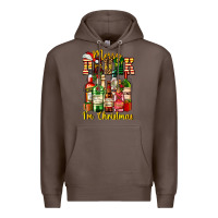 Coffee merry drunk im christmas Premium Hoodie - AdoDesignShop