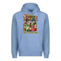 Colony Blue merry drunk im christmas Premium Hoodie - AdoDesignShop