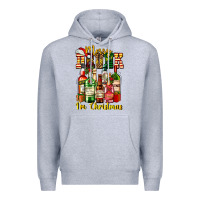 Heather Grey merry drunk im christmas Premium Hoodie - AdoDesignShop