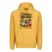 Mustard merry drunk im christmas Premium Hoodie - AdoDesignShop