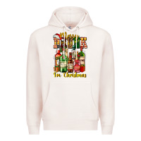 Pale Pink merry drunk im christmas Premium Hoodie - AdoDesignShop