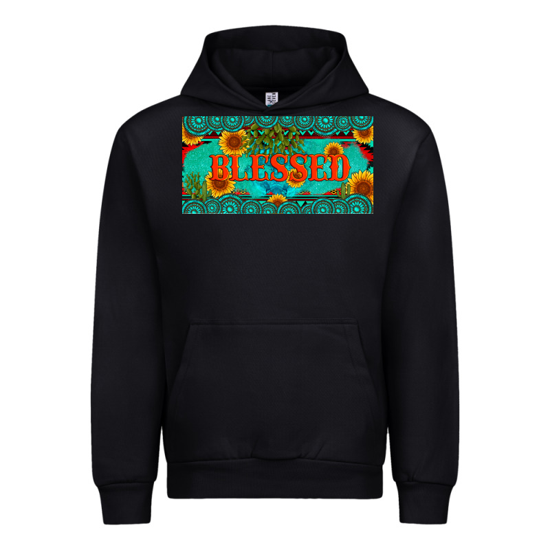 Blessed Turquoise Gemstone Cactus And Sunflower Licanse Plate Urban Hoodie by Artiststas | Teevron