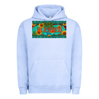 Pigment Grape Ice blessed turquoise gemstone cactus and sunflower licanse plate Urban Hoodie - Artiststas
