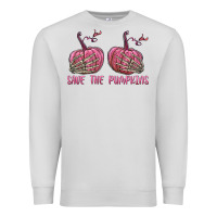 Dove Grey Save The Pumpkins Premium Sweatshirt - texasbilliewilder