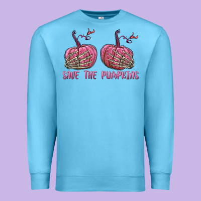 Save The Pumpkins Premium Sweatshirt Designed By Texasbilliewilder