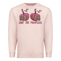 Pale Pink Save The Pumpkins Premium Sweatshirt - texasbilliewilder