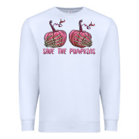 White Save The Pumpkins Premium Sweatshirt - texasbilliewilder