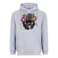 Mardi Gras Hat Havanese Dog Heavyweight Hoodie | Teevron
