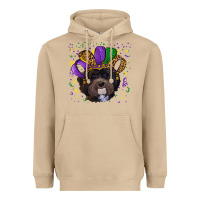 Mushroom mardi gras hat havanese dog Heavyweight Hoodie - RanaPortraitStore